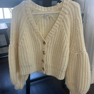 Revolve Cardigan in Cream color